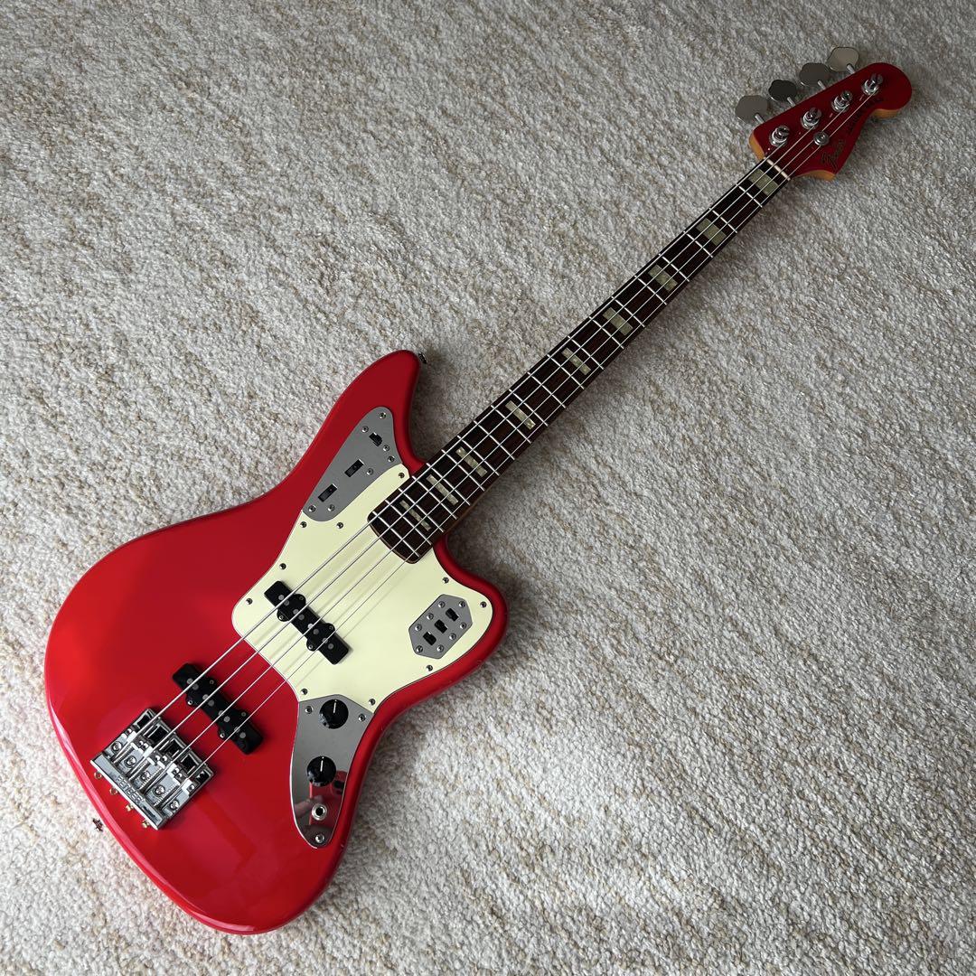 ベース Fender Japan JAB-EQ Jaguar Bass Red