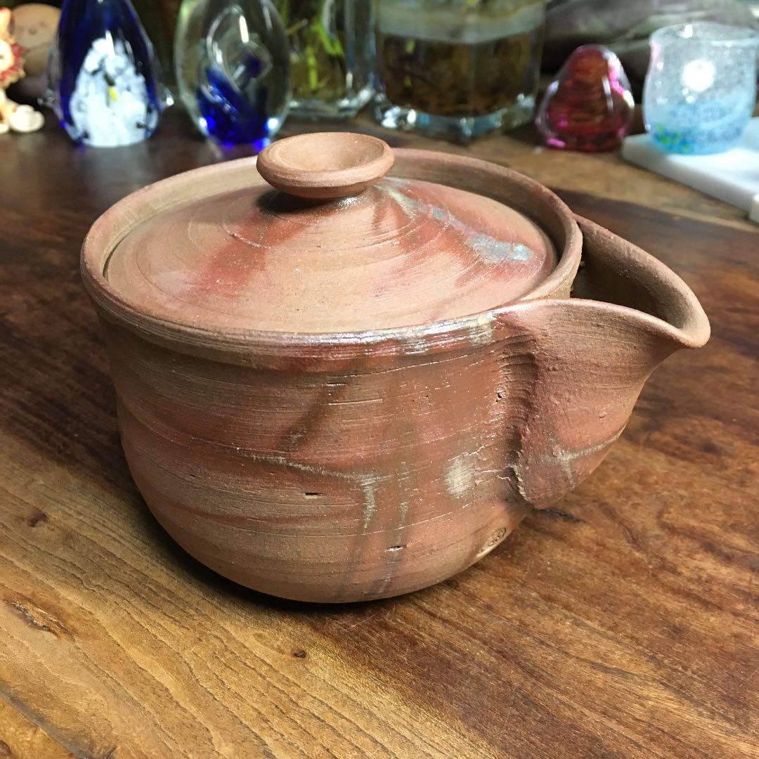 ケニー　備前焼　作家　宝瓶　急須　茶道