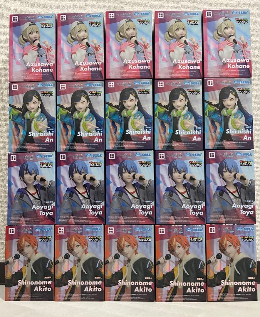 プロセカ Vivid Bad SQUAD ビビバスフィギュア 全4種20体セット
