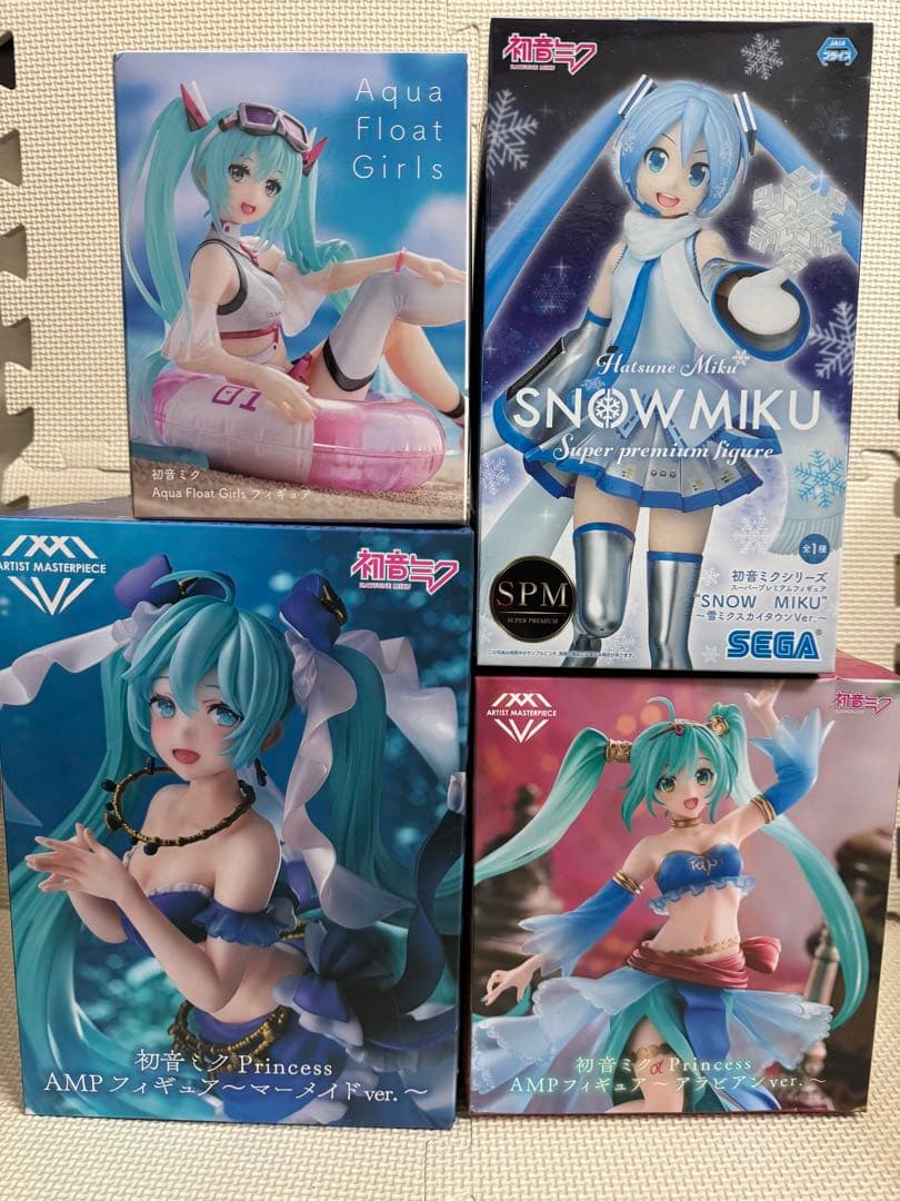 初音ミク　プライズフィギュア　4点セット