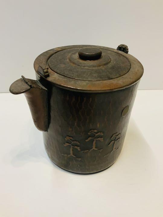 金誠堂製　銅製　水差し　茶器　昭和レトロ　 煎茶道具
