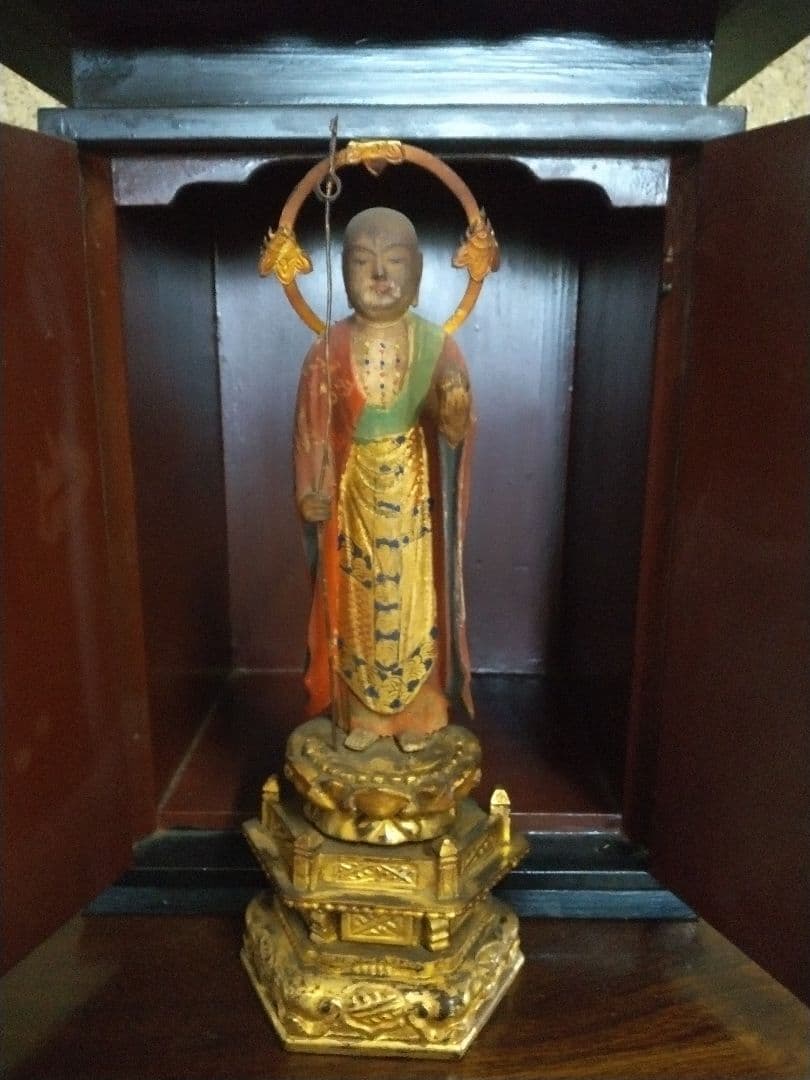 逗子入り木彫仏像