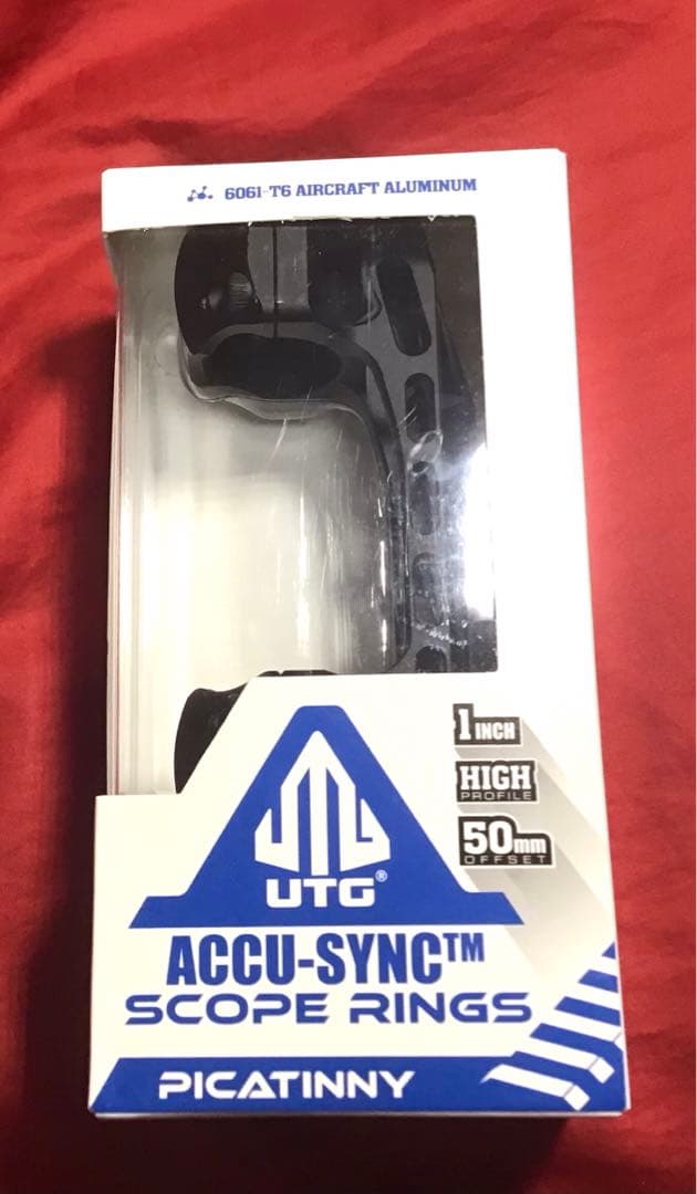 UTG製　実物スコープ マウントリング ブラック 新品