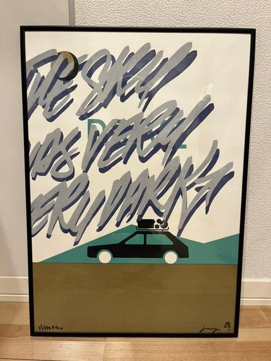 DRIVE展　ジェリー鵜飼　タコマフジレコード　ポスター　ステンシルアート