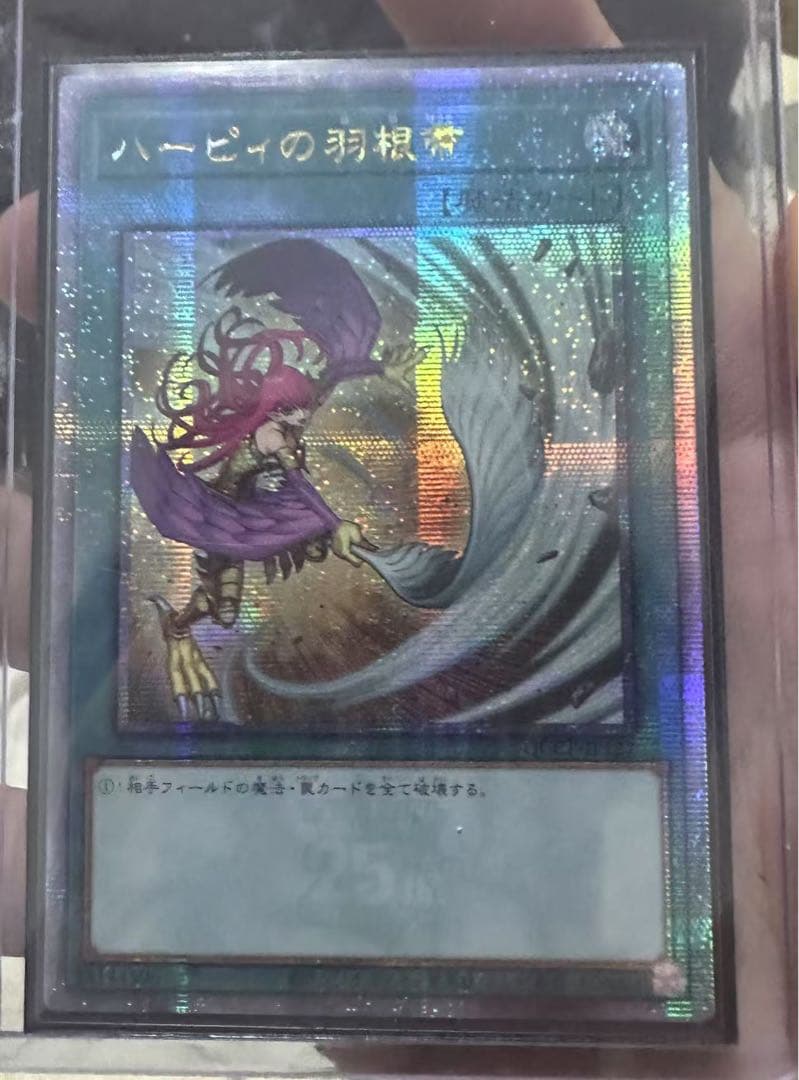 遊戯王 アジア版 ハーピィの羽根帚 絵違い 25th