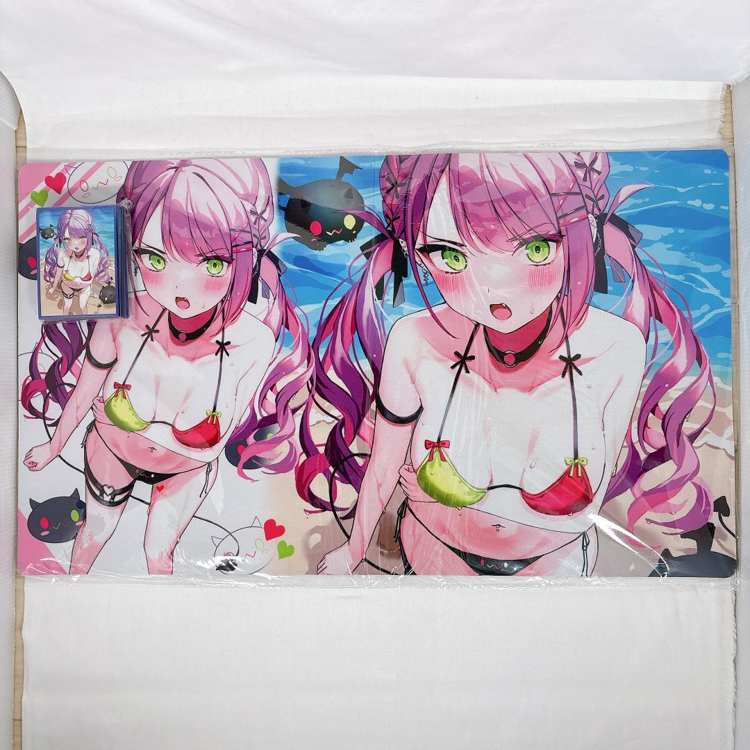 ホロライブ 常闇トワ 水着 スリーブ プレイマット セット【shir】