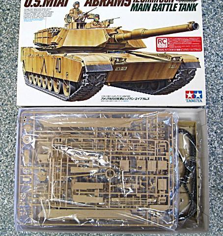 タミヤ 1/35 RCタンクNo.1 【 アメリカ M1A1 エイブラムス 】 タミヤ 1/35 アメリカM1A1戦車エイブラムスを作る その1
