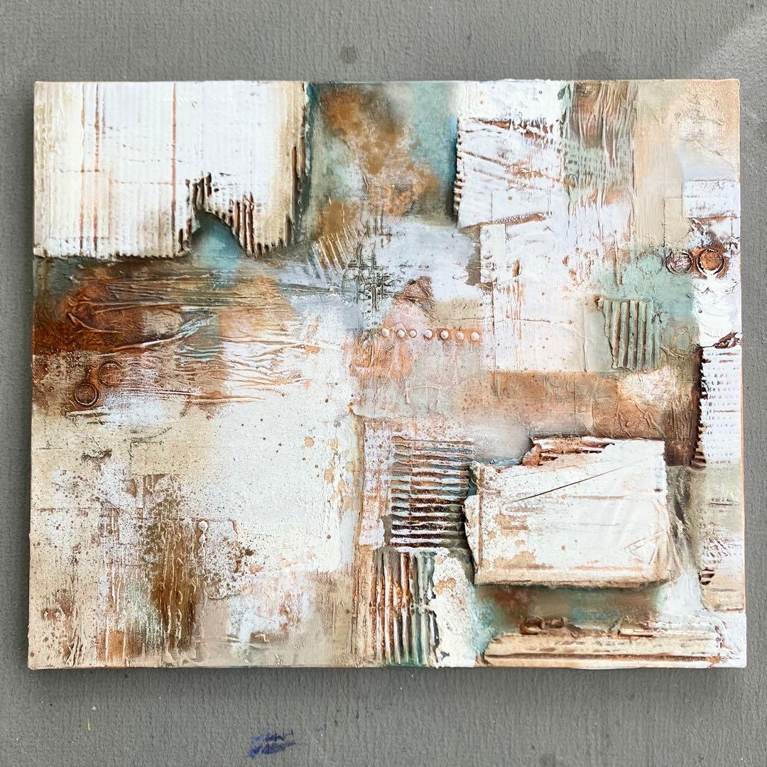 「WALL」50×60.6㎝　絵画　原画　油絵　テクスチャーアート　抽象画