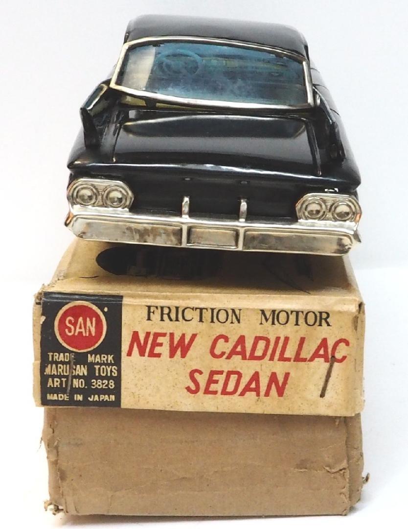 萬代屋【ダットサン セダン1000黒】ブリキtin toy car自動車【箱無】 ☆1958年萬代屋(現バンダイ) ダットサン1000 ～ ブリキ自動車