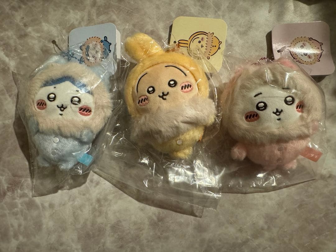 ちいかわ　フッサフサなパジャマ　マスコット　3点