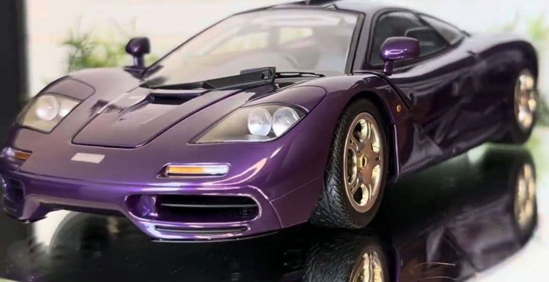 LCD models 1/18 マクラーレン　f1 xp5 紫