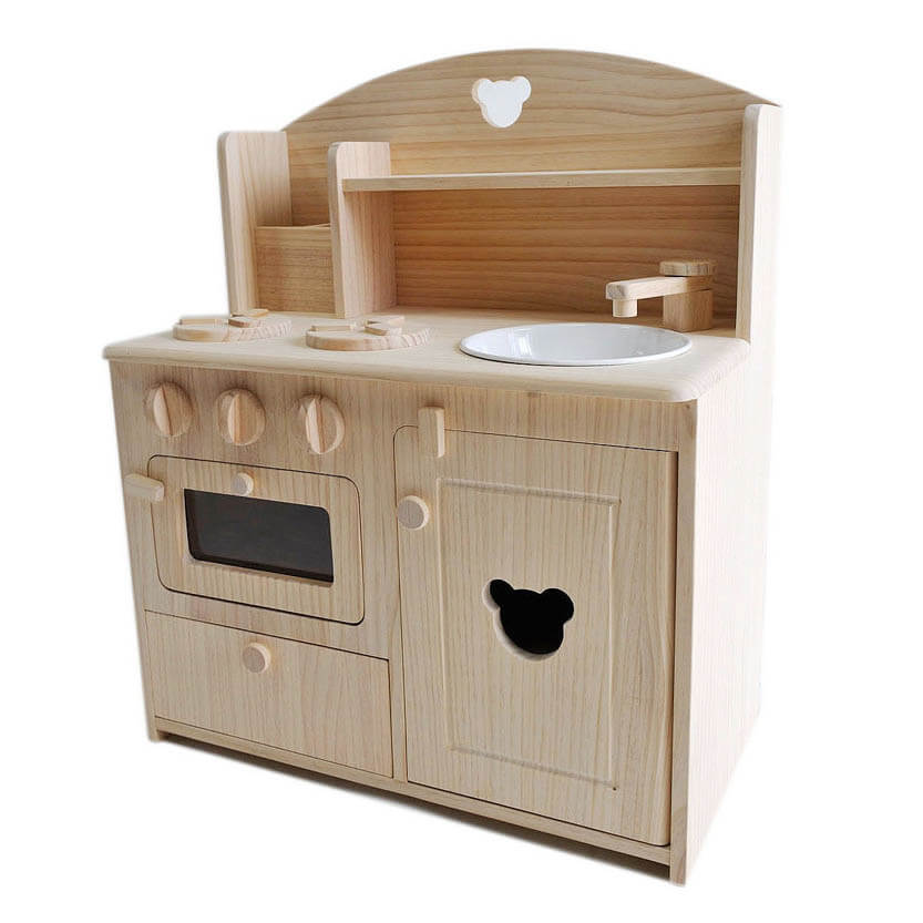 トッドル　木製おままごとキッチン　セット売り Woody World 木製キッチンセット 4580160404765 木製玩具